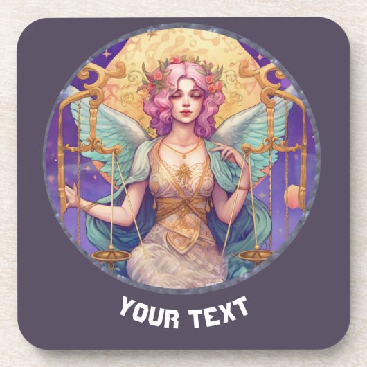 PERSONALIZED WEEGSCHAAL STERRENBEELD  BIER ONDERZETTER (Voorkant)