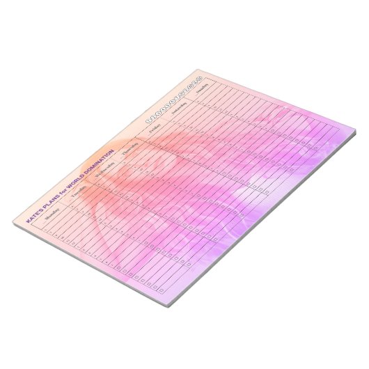 Personalized Weekly Appointing Schedule Notitieblok (Schuin)