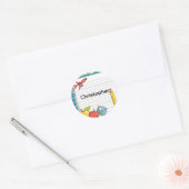 Personalized Welcome Back to School Name Stickers (Envelop)