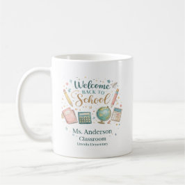 Personalized Welcome Back to School Teacher Koffiemok