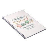 Personalized Welcome Back to School Teacher Notitieboek (Rechterzijde)