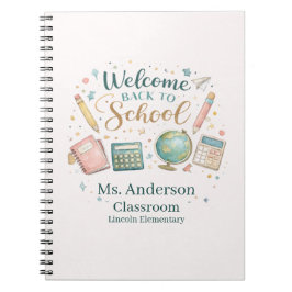 Personalized Welcome Back to School Teacher Notitieboek