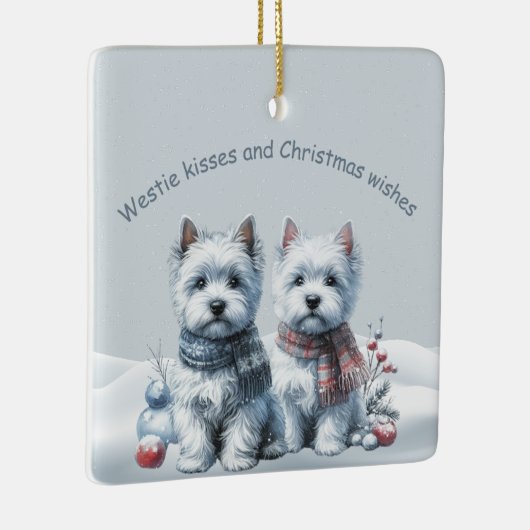 Personalized Westies Christmas Ornament (Rechts)