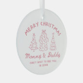 Personalized Whimsical Baby Announcement Ornament (Voorkant Rechts)