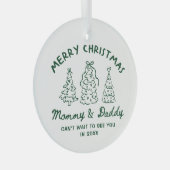 Personalized Whimsical Baby Announcement Ornament (Voorkant Rechts)