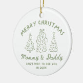 Personalized Whimsical Baby Announcement Ornament (Links)