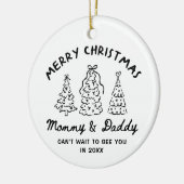 Personalized Whimsical Baby Announcement Ornament (Links)