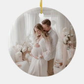 Personalized Whimsical Baby Announcement Ornament (Achterkant)