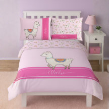 Personalized Whimsical Cute Rainbow Llama