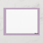 Personalized Whimsical Floral Fairy  Briefkaart (Achterkant)