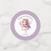 Personalized Whimsical Floral Fairy Confetti (Kleine voorkant)