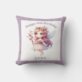 Personalized Whimsical Floral Fairy  Kussen (Voorkant)