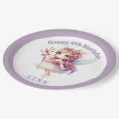 Personalized Whimsical Floral Fairy  Papieren Bordje (Gekanteld)