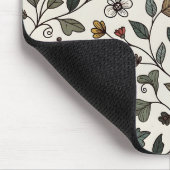 Personalized Whimsical Flower Vine Muismat (Hoek)