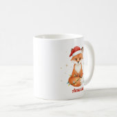 Personalized Whimsical Fox Christmas Mug Koffiemok (Voorkant rechts)