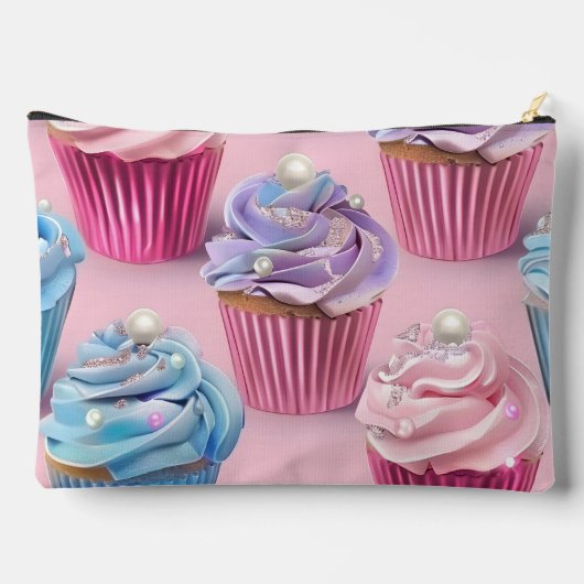 Personalized Whimsical Pastel Cupcake Dreams Etui (Achterkant)