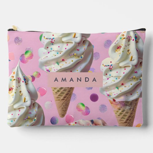 Personalized  Whimsical Pastel Ice Cream Dream  Etui (Voorkant)