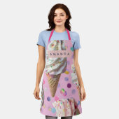 Personalized Whimsical Pastel Ice Cream Dream Schort (Gedragen)