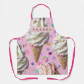 Personalized  Whimsical Pastel Ice Cream Dream  Schort (Voorkant)