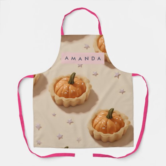 Personalized Whimsical Pumpkin Tart Pattern Schort (Voorkant)