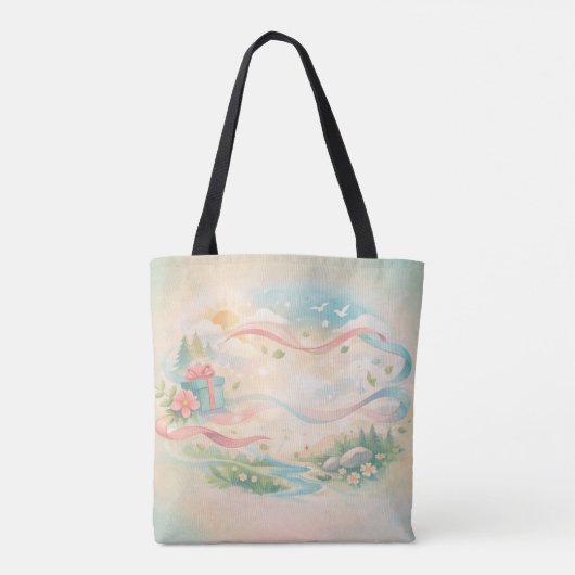 Personalized Whimsical Tote Bag (Achterkant)