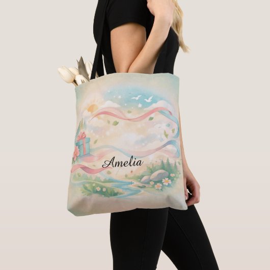 Personalized Whimsical Tote Bag (Dichtbij)