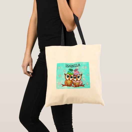 Personalized Whimsical Waterverf Ownership Tote Bag (Voorkant (product))