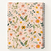 Personalized Whimsical Wildflower Meadow Notitieboek (Achterkant)