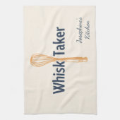 Personalized Whisk Taker Funny Baking Cute Elegant Theedoek (Verticaal)