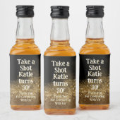 Personalized Whiskey Bottle Label – Birthday Party Likeurfles Etiket (Flessen)