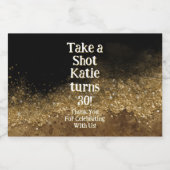 Personalized Whiskey Bottle Label – Birthday Party Likeurfles Etiket (Enkel label)