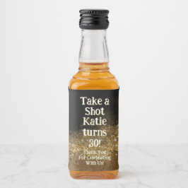 Personalized Whiskey Bottle Label – Birthday Party Likeurfles Etiket