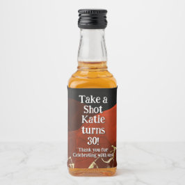 Personalized Whiskey Bottle Label – Birthday Party Likeurfles Etiket
