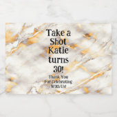 Personalized Whiskey Bottle Label – Birthday Party Likeurfles Etiket (Enkel label)