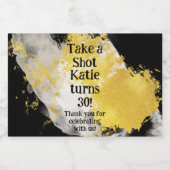 Personalized Whiskey Bottle Label – Birthday Party Likeurfles Etiket (Enkel label)