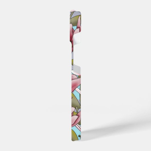 Personalized Whispering Magnolia Phone Case iPhone Hoesje (Linkerkant)