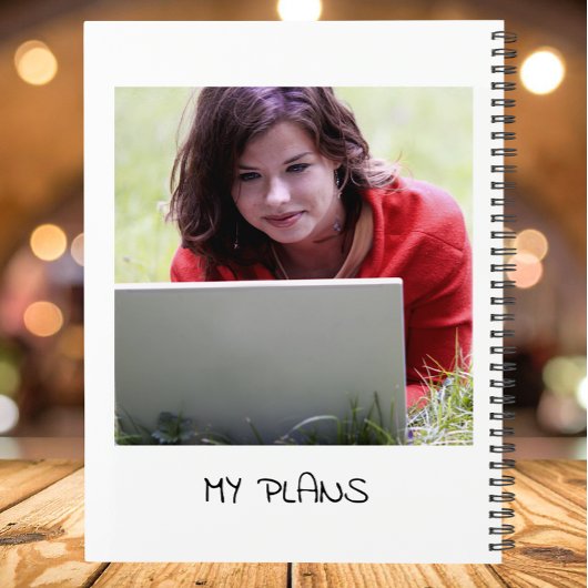 Personalized White 5 Photo Collage Planner