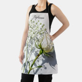 Personalized White Rose Baby's Breath Schort (Insitu)