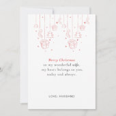 Personalized Wife Christmas Card Feestdagenkaart (Voorkant)