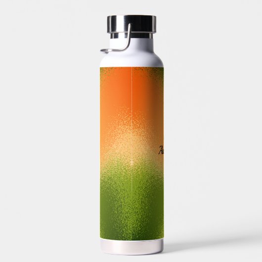 Personalized Wild Rusty Olive Green Waterfles (Rechts)