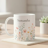 Personalized Wildflower Everyday Koffiemok