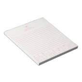 Personalized Wildflower Floral Desk Notepad Notitieblok (Schuin)