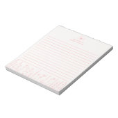 Personalized Wildflower Floral Desk Notepad Notitieblok (Linkerzijde)