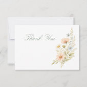 Personalized Wildflower Garden Thank You Bedankkaart (Voorkant)