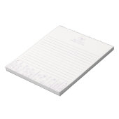 Personalized Wildflower Lavender Desk Notepad Notitieblok (Linkerzijde)