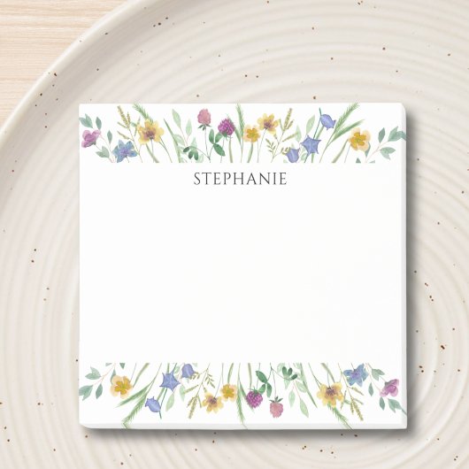 Personalized Wildflower Notes