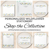Personalized Wildflower Notitiekaartje