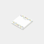 Personalized Wildflower Post-it Notes (Schuin)