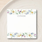 Personalized Wildflower Post-it Notes