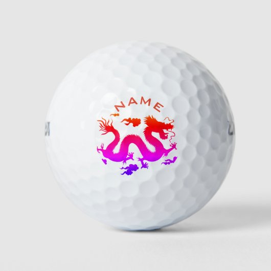 PERSONALIZED WILSON ULTRA 500 GOLF BAL DRAGON (Voorkant)